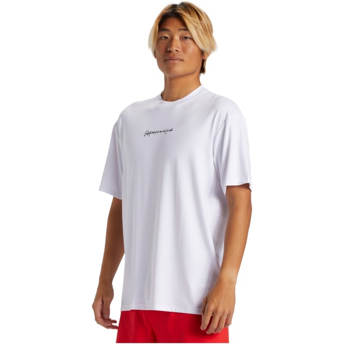 2024 Quiksilver Mens DNA Rushed Logo Surf Tee AQYWR03190 - White